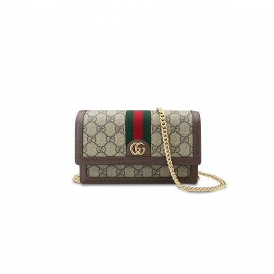 GUCCI OPHIDIA WALLET ON CHAIN 476079 (20*14*4cm)